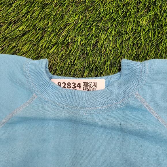 Vintage 80s Wrangler Raglan Sweatshirt Womens M/L 19x19 Boxy - Picture 9 of 11